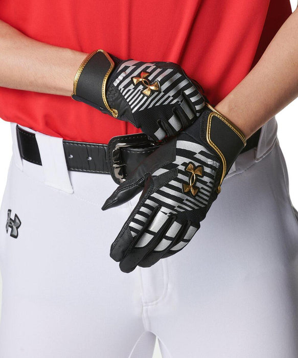 【ネコポス送料無料】アンダーアーマーUNDERARMOUR野球メンズUAクリーンアッププロバッティンググローブ手袋6001312