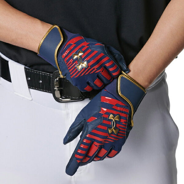 【ネコポス送料無料】アンダーアーマーUNDERARMOUR野球メンズUAクリーンアッププロバッティンググローブ手袋6001312