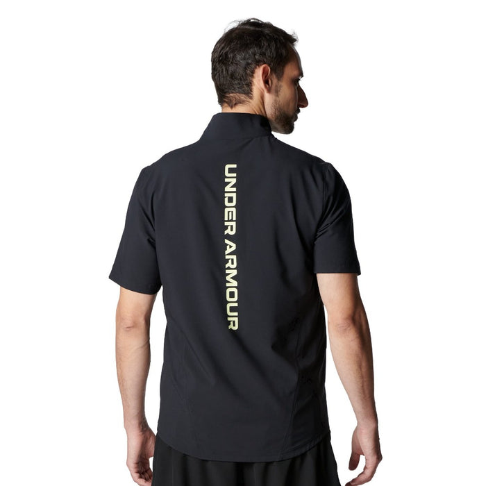 【ネコポス対応可】アンダーアーマーUNDERARMOURトレーニングシャツメンズUAフレッシュウーブンフルジップショートスリーブTシャツ6001546