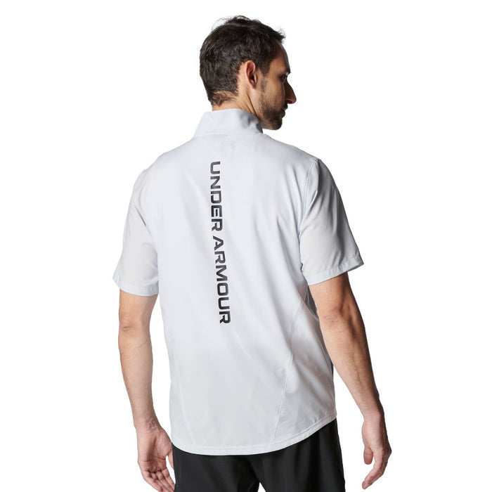 【ネコポス対応可】アンダーアーマーUNDERARMOURトレーニングシャツメンズUAフレッシュウーブンフルジップショートスリーブTシャツ6001546