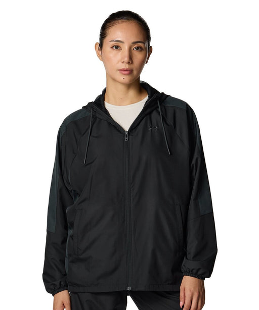 アンダーアーマーUNDERARMOURスポーツトレーニングウェアジャケットレディースUAメッシュライナーウーブンフーディー長袖WOMEN6007719