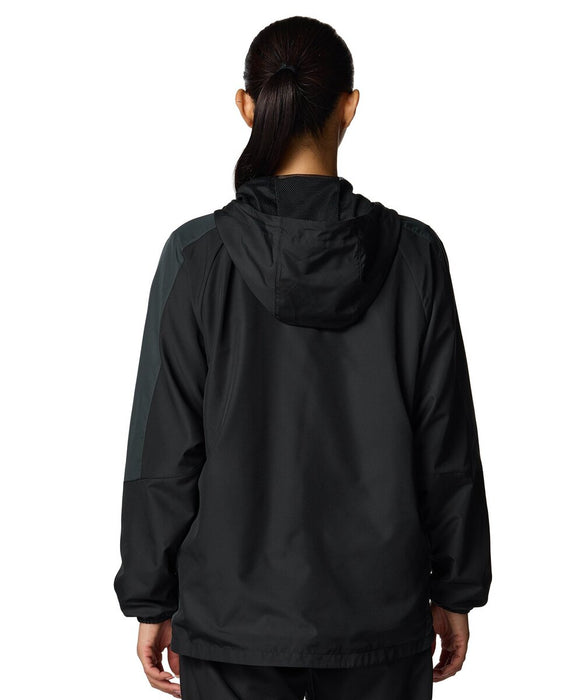 アンダーアーマーUNDERARMOURスポーツトレーニングウェアジャケットレディースUAメッシュライナーウーブンフーディー長袖WOMEN6007719