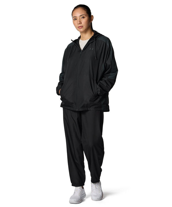 アンダーアーマーUNDERARMOURスポーツトレーニングウェアジャケットレディースUAメッシュライナーウーブンフーディー長袖WOMEN6007719