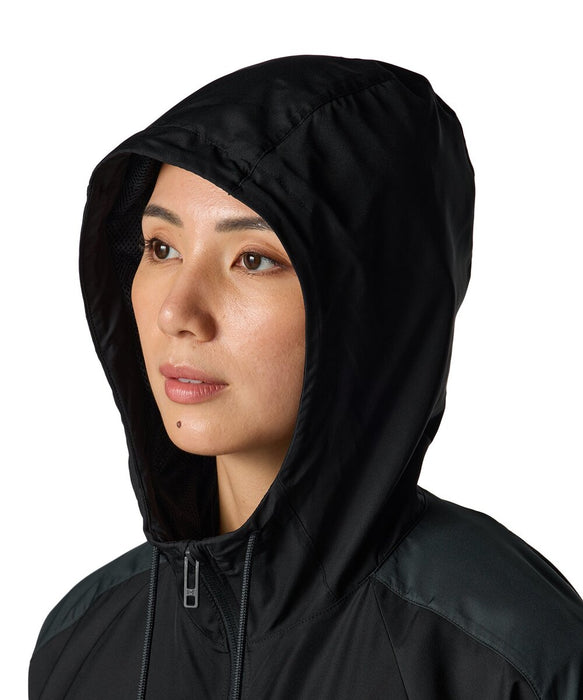 アンダーアーマーUNDERARMOURスポーツトレーニングウェアジャケットレディースUAメッシュライナーウーブンフーディー長袖WOMEN6007719