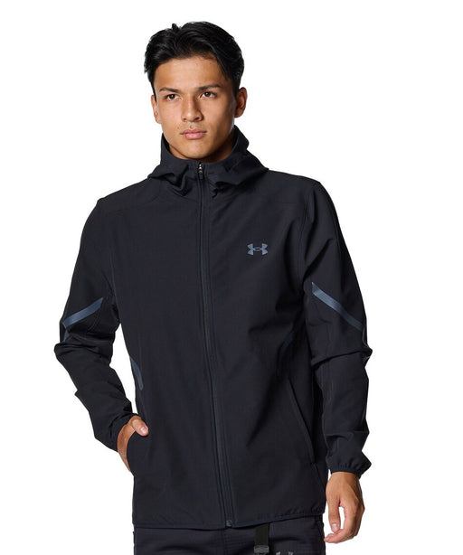 UNDERARMOURアンダーアーマートレーニングメンズUAブラッシュドウーブンリフレクトジャケットフードフルジップ6007741