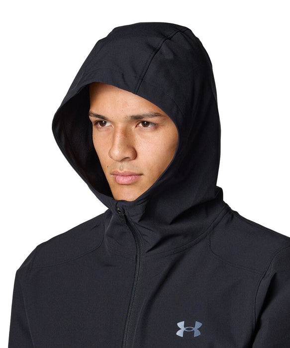 UNDERARMOURアンダーアーマートレーニングメンズUAブラッシュドウーブンリフレクトジャケットフードフルジップ6007741