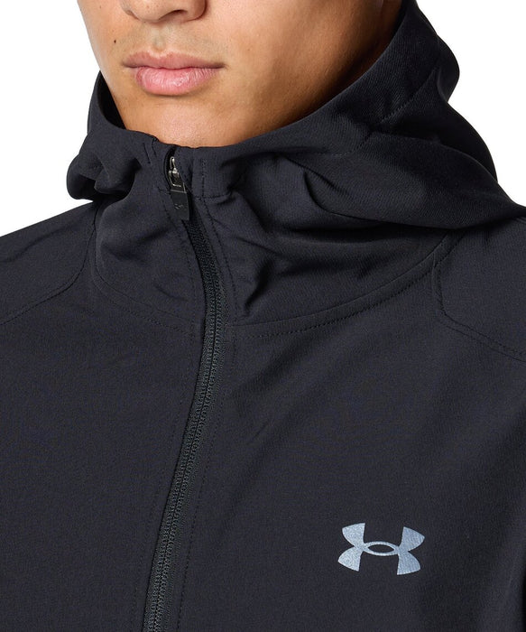 UNDERARMOURアンダーアーマートレーニングメンズUAブラッシュドウーブンリフレクトジャケットフードフルジップ6007741