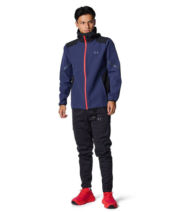 UNDERARMOURアンダーアーマートレーニングメンズUAブラッシュドウーブンリフレクトジャケットフードフルジップ6007741