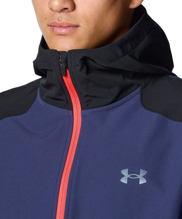 UNDERARMOURアンダーアーマートレーニングメンズUAブラッシュドウーブンリフレクトジャケットフードフルジップ6007741