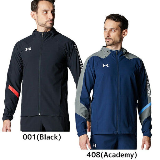アンダーアーマーUNDERARMOURトレーニングシャツトレーニングジャケットメンズUAウーブンフルジップフーディージャージ6015051