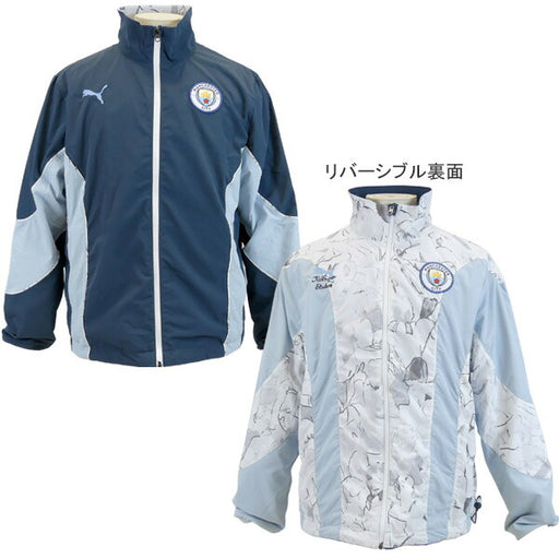 マンチェスターシティKIDSUPERXMCFCリバーシブルジャケット606846-16サッカージップトレーニングウェアプーマPUMA
