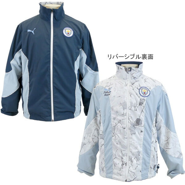 マンチェスターシティKIDSUPERXMCFCリバーシブルジャケット606846-16サッカージップトレーニングウェアプーマPUMA