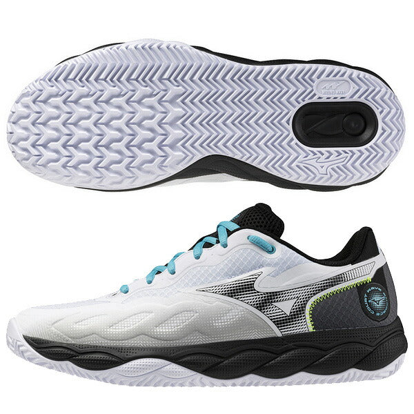 【ショップ限定エントリーでさらに+9倍】ミズノMIZUNOメンズレディーステニスシューズオムニクレーコート用砂入り人工芝ウエーブエンフォースコートWIDEOC61GB2431-09幅広3E相当ホワイト