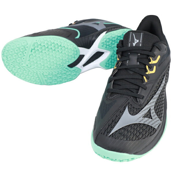 ミズノMIZUNOテニスシューズメンズレディースユニセックスウエーブエクシード6WIDEOCクレー砂入り人工芝コート61GB2513-09