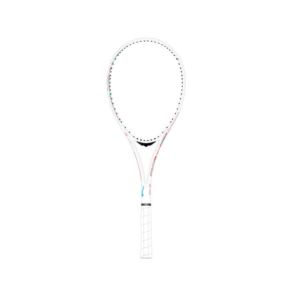 ミズノMIZUNO軟式ソフトテニスラケットアクロスピードS-05後衛重視モデルパールホワイト63JTN6A6フレームのみ