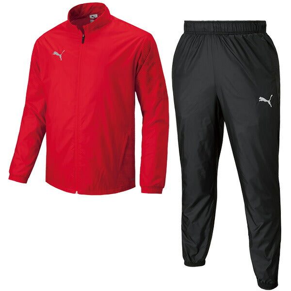 プーマPUMATEAMCUP裏トリコットウーブンジャケットパンツ上下セット660405-660406サッカーフットサルブレーカー防寒メンズ
