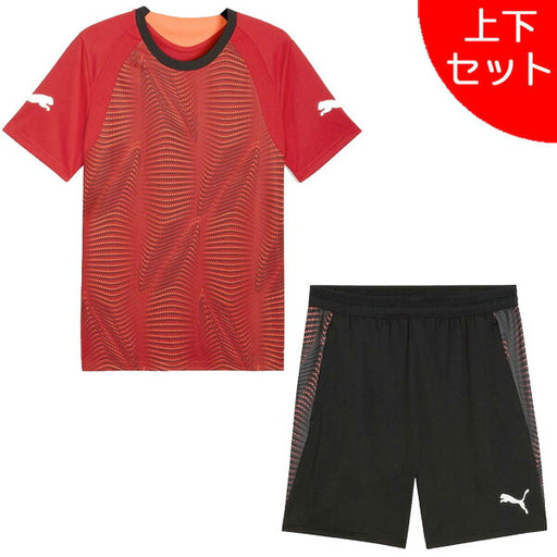 【上下セット】プーマPUMAINDIVIFINAL半袖シャツTRショーツ上下660865-660877サッカーフットサルプラクティスシャツパンツ練習着メンズ