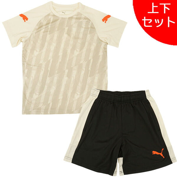 【上下セット】プーマPUMAジュニアINDIVILIGAグラフィック半袖シャツTRショーツ上下660967-660974サッカーフットサルプラシャツパンツ子供用