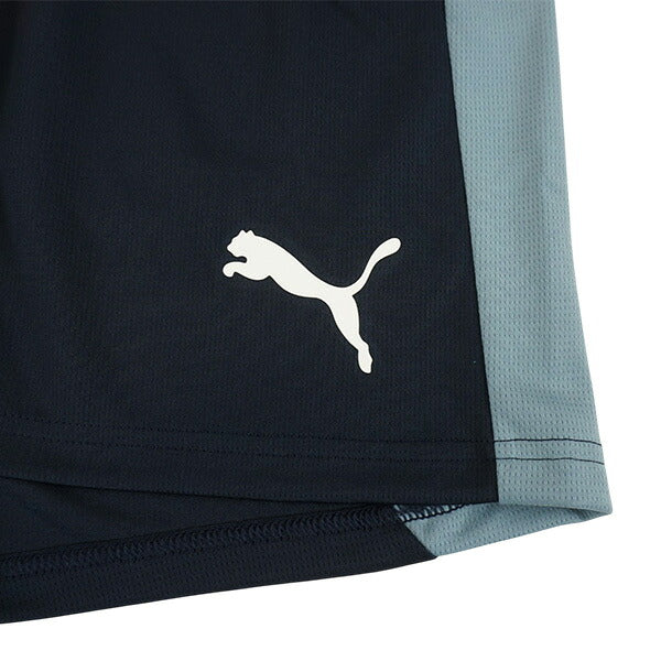 【上下セット】プーマPUMAINDIVIDUALFINAL半袖シャツショーツ上下661212-661214-10サッカーフットサルプラシャツプラパンブルー練習着
