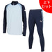 【上下セット】プーマPUMAINDIVIDUALFINAL1/4ジップトップトレーニングパンツ661215-661220-10サッカーフットサル練習着メンズ