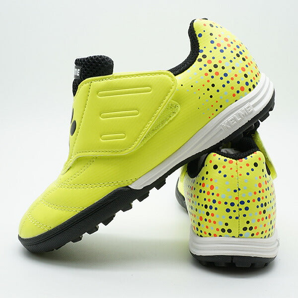 【ショップ限定エントリーでさらに+9倍】VELCLOTFJRケルメKELME6893141-905ネオンイエロージュニアサッカートレーニングシューズ
