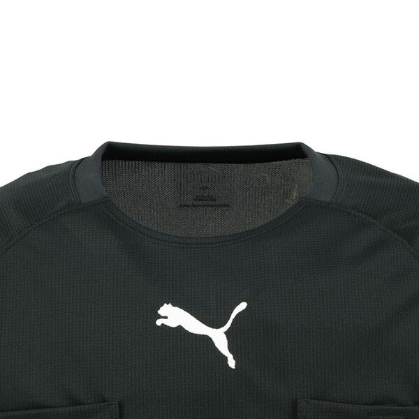 プーマPUMALSレフリーシャツ705378サッカーフットサルレフェリーシャツ審判ウェア長袖ベルクロ付きブラック