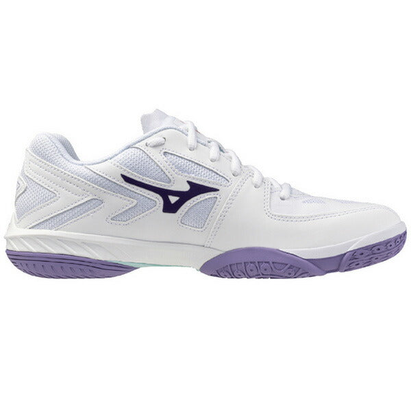 【ショップ限定エントリーでさらに+9倍】ミズノMIZUNOメンズレディースバドミントンシューズウエーブクローEL2FIT2E相当ホワイト71GA258268
