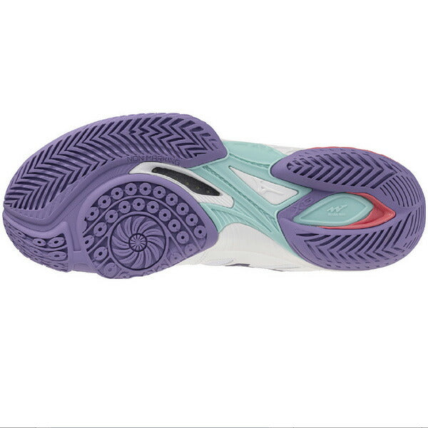 【ショップ限定エントリーでさらに+9倍】ミズノMIZUNOメンズレディースバドミントンシューズウエーブクローEL2FIT2E相当ホワイト71GA258268