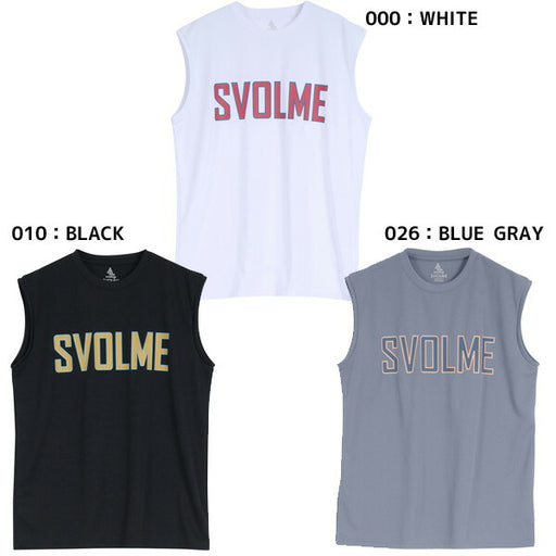 【ショップ限定エントリーでさらに+9倍】【ネコポス送料無料】スボルメsvolmeランニングシャツロゴノースリメッシュランシャツSDG724119300