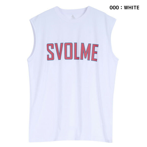 【ショップ限定エントリーでさらに+9倍】【ネコポス送料無料】スボルメsvolmeランニングシャツロゴノースリメッシュランシャツSDG724119300