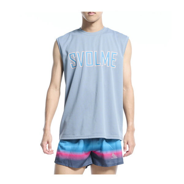 【ショップ限定エントリーでさらに+9倍】【ネコポス送料無料】スボルメsvolmeランニングシャツロゴノースリメッシュランシャツSDG724119300