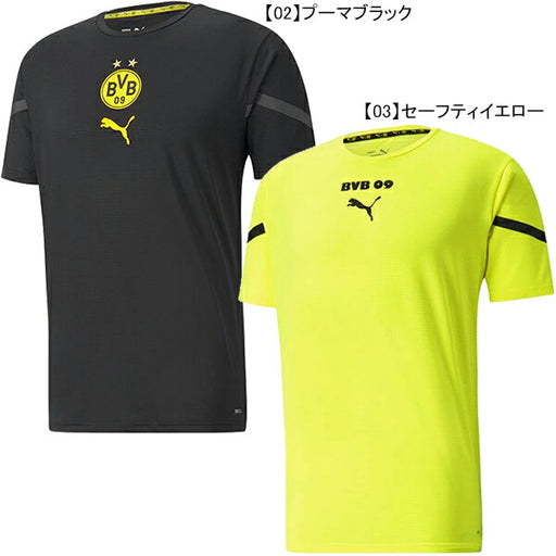 【ショップ限定エントリーでさらに+9倍】【ネコポス送料無料】ボルシアドルトムントBVB2021-22プレマッチシャツ764297サッカーレプリカウェアプラクティスシャツ半袖練習着プーマPUMA