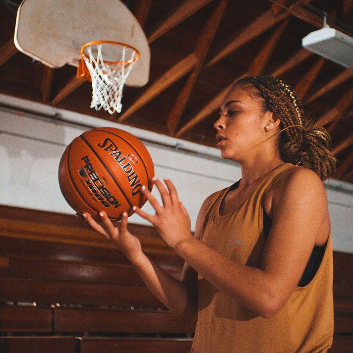 スポルディングバスケットボール6号女子中学高校一般プレシジョンTF-1000FIBAJBA合成皮革6号球77-086J