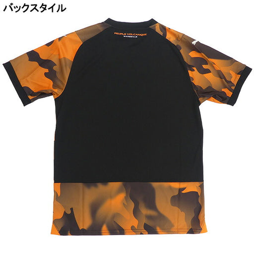 【ショップ限定エントリーでさらに+9倍】オリンピックマルセイユOM2023-243rdレプリカユニフォーム771344-03サッカー半袖ブラックオレンジプーマPUMA