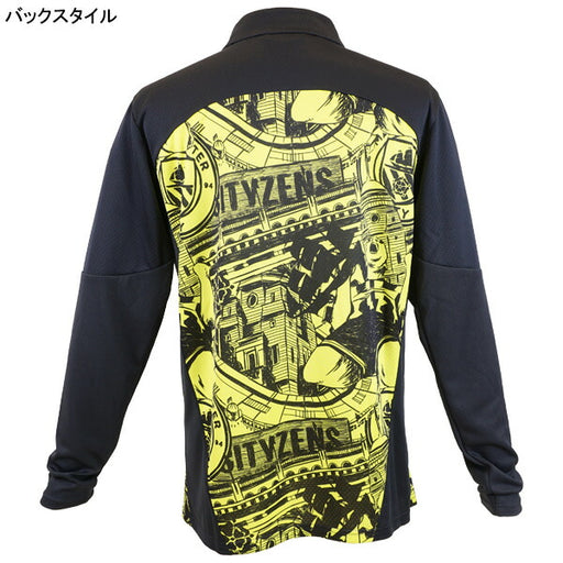 【ショップ限定エントリーでさらに+9倍】マンチェスターシティMCFC2024-25プレマッチ1/4ジップトップス777579-14サッカーレプリカトレーニングウェアイエローグロープーマPUMA