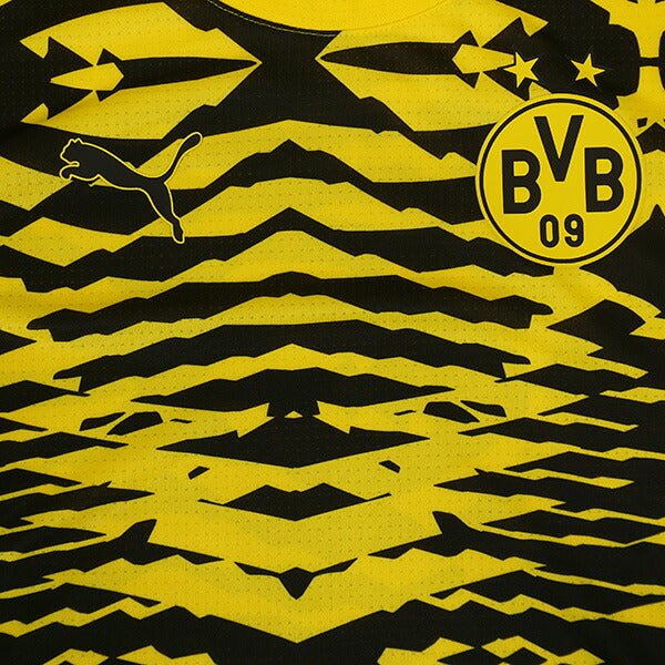 【ショップ限定エントリーでさらに+9倍】ボルシアドルトムントBVB2024-25PrematchSSシャツ777599-01サッカーレプリカプラシャツファスターイエロープーマPUMA