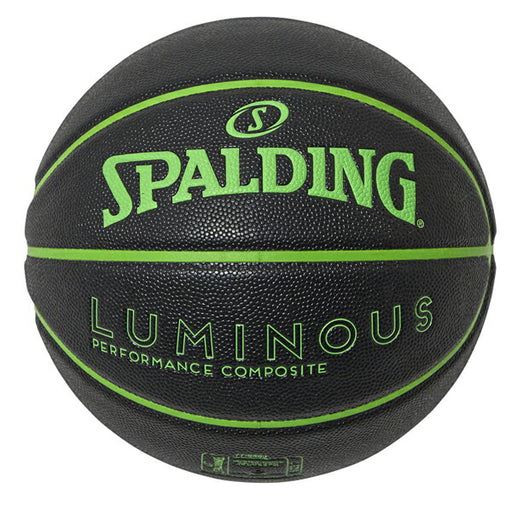【ショップ限定エントリーでさらに+9倍】スポルディングSPALDINGバスケットボールルミナスコンポジットブラック×グリーン7号球77-848J