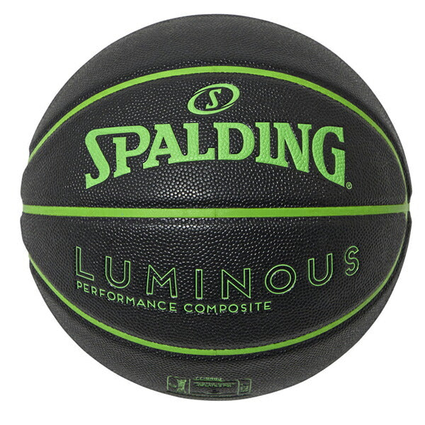 【ショップ限定エントリーでさらに+9倍】スポルディングSPALDINGバスケットボールルミナスコンポジットブラック×グリーン7号球77-848J