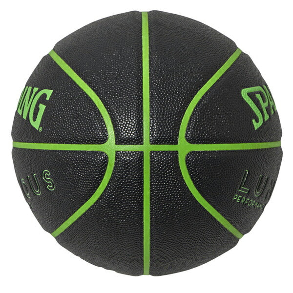 【ショップ限定エントリーでさらに+9倍】スポルディングSPALDINGバスケットボールルミナスコンポジットブラック×グリーン7号球77-848J