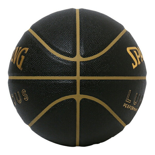 【エントリーでポイント10倍】スポルディングSPALDINGバスケットボールルミナスコンポジットブラックxゴールド5号球77-860J