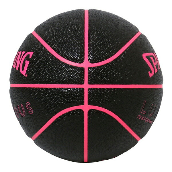 【ショップ限定エントリーでさらに+9倍】スポルディングSPALDINGバスケットボールルミナスコンポジットブラック×ピンク5号球77-895J