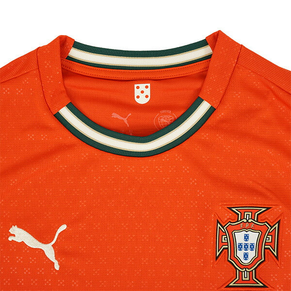 ポルトガル代表FPF2025レプリカホームユニフォーム779190-01サッカースポーツレッド半袖プーマPUMA