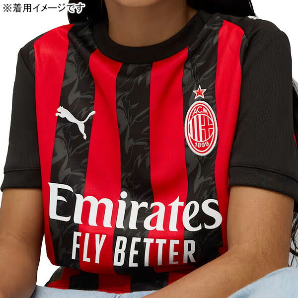 ACミランジュニアACM2025-26レプリカホームユニフォーム779965-01サッカーフォーオールタイムレッド半袖プーマPUMA