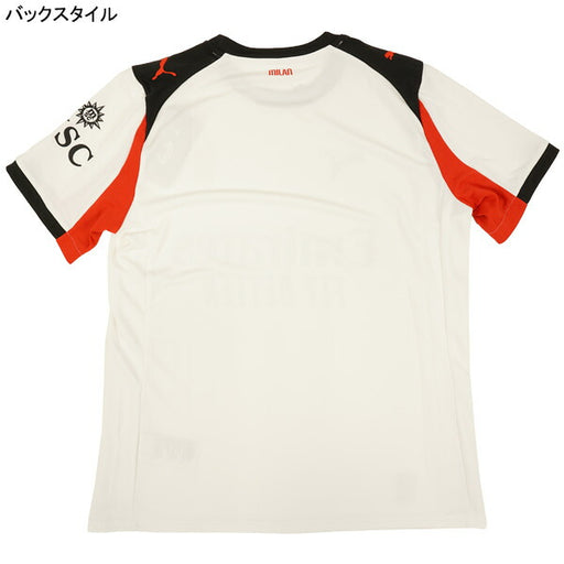 【ショップ限定エントリーでさらに+9倍】ACミランACM2025-26レプリカアウェイユニフォーム779971-02サッカー半袖ホワイトプーマPUMA