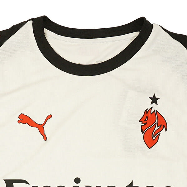 【ショップ限定エントリーでさらに+9倍】ACミランACM2025-26レプリカアウェイユニフォーム779971-02サッカー半袖ホワイトプーマPUMA