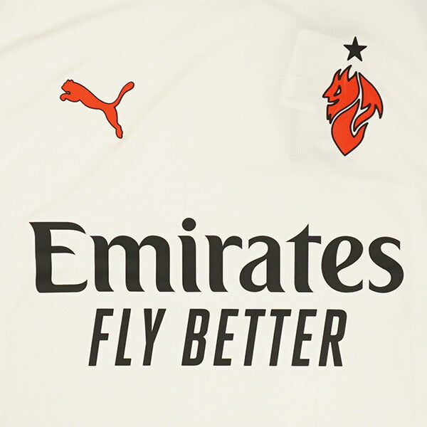 【ショップ限定エントリーでさらに+9倍】ACミランACM2025-26レプリカアウェイユニフォーム779971-02サッカー半袖ホワイトプーマPUMA