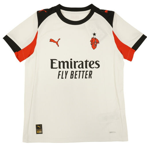 【ショップ限定エントリーでさらに+9倍】ACミランジュニアACM2025-26レプリカアウェイユニフォーム779974-02サッカー半袖ホワイトジュニア子供用プーマPUMA