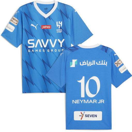 【ショップ限定エントリーでさらに+9倍】アルヒラル2024レプリカホームユニフォームNo.10ネイマール780045-01サッカー半袖イグナイトブループーマPUMA