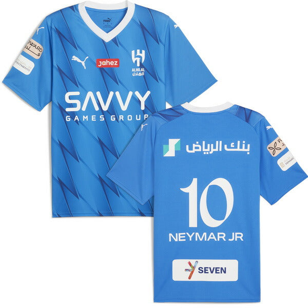 【ショップ限定エントリーでさらに+9倍】アルヒラル2024レプリカホームユニフォームNo.10ネイマール780045-01サッカー半袖イグナイトブループーマPUMA