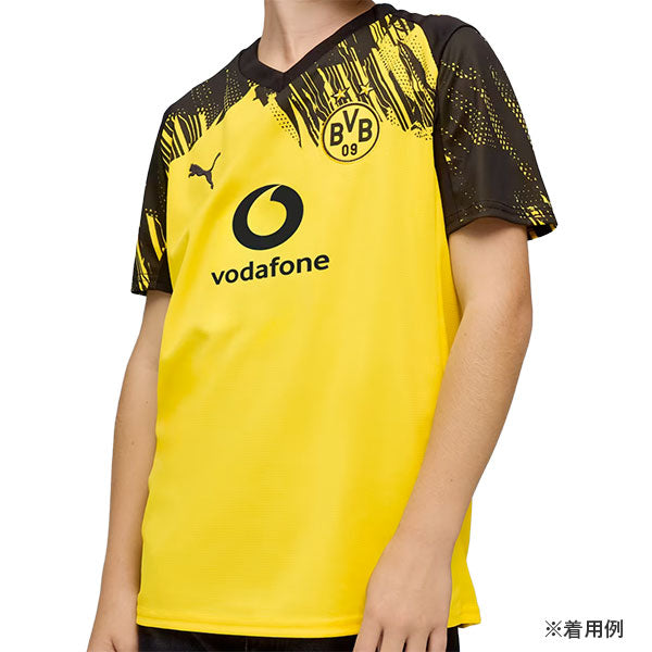 ボルシアドルトムントBVB2025-26キッズホームレプリカユニフォーム半袖プーマ780094-01サッカーブンデスリーガ1stユニ子供用